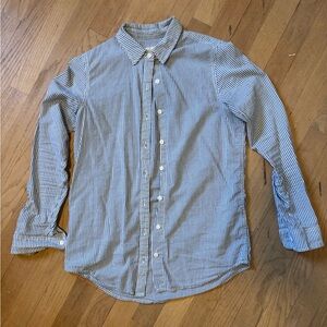 Marine Layer Navy and White Striped Button Down Shirt